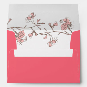 Sakura Blossom Cherry Wedding Envelope