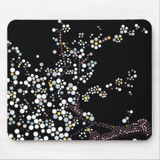 Sakura Blossom Dot Art Designer Illustration Mouse Pad