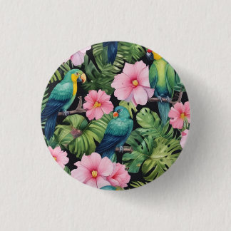 Sakura Blossom Pattern playing 3 Cm Round Badge