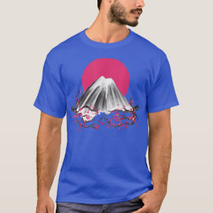 Sakura Cherry Blossom Branches Japanese Mount Fuji T-Shirt