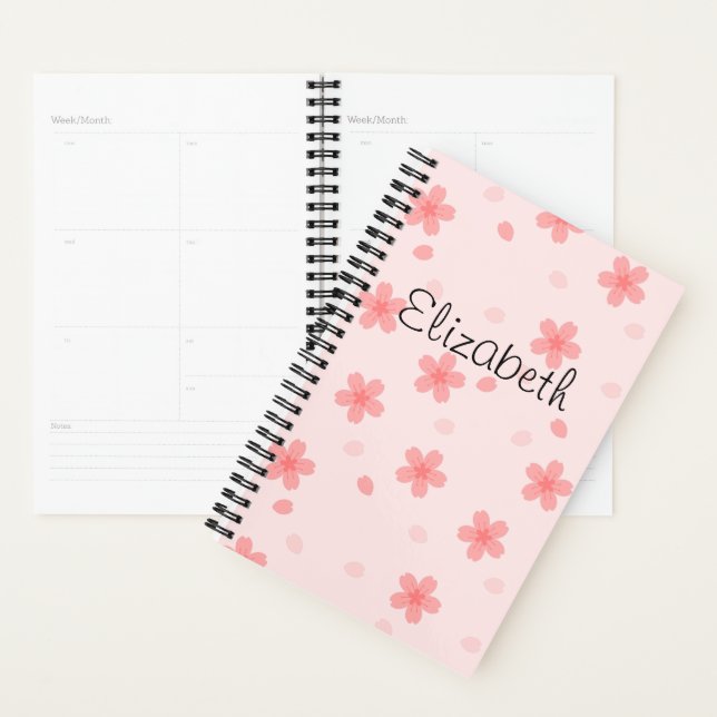 Sakura Cherry Blossom Floral Pattern Planner (Display)