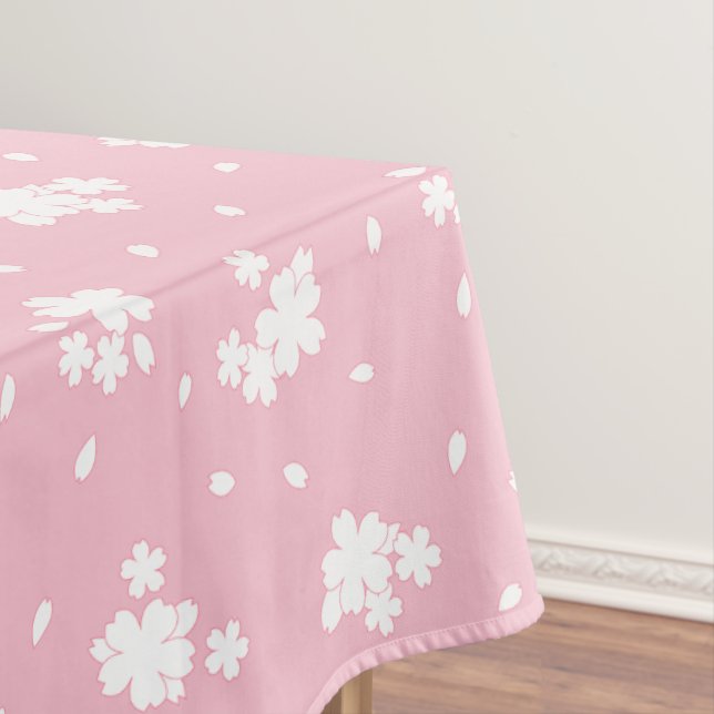 Sakura Cherry Blossom Flower Pattern Tablecloth (In Situ)