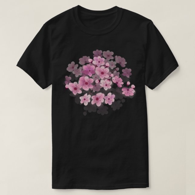 SAKURA CHERRY BLOSSOM FLOWER  T-Shirt (Design Front)