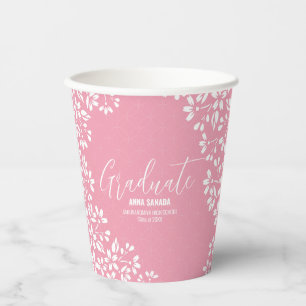 Sakura cherry blossom Graduation party Paper cup