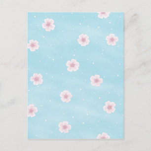 Sakura Cherry Blossom Japanese Spring Floral Postcard