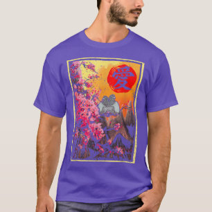 Sakura Cherry Blossom Japanese Tokyo Sun Pigeons K T-Shirt