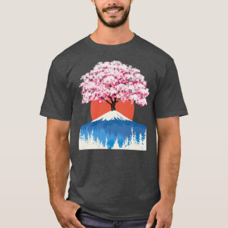 SAKURA CHERRY BLOSSOM ON MOUNT FUJI OF JAPAN  T-Shirt