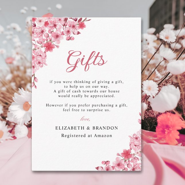 Sakura – Cherry Blossom Theme Wedding Enclosure Card (Creator Uploaded)