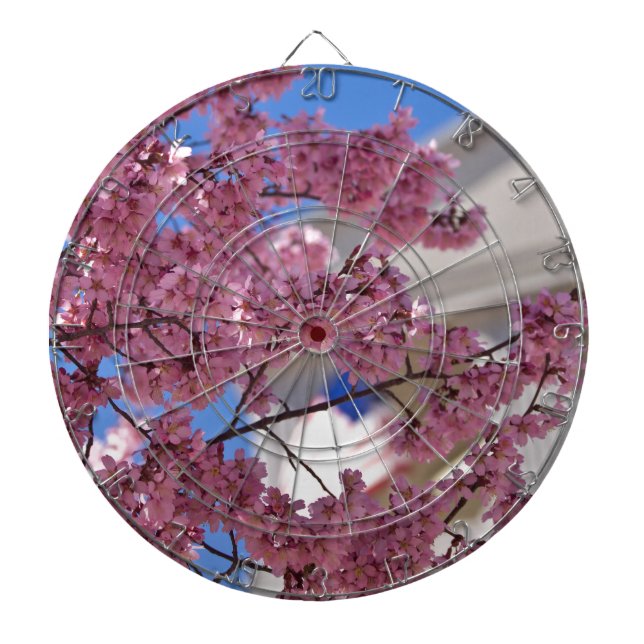 Sakura Cherry Blossoms Americana Dartboard (Front)