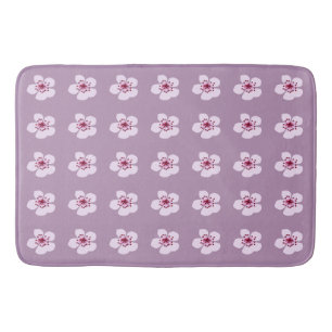 Sakura cherry blossoms bath mat