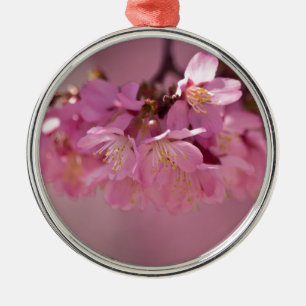 Sakura Cherry Blossoms Delicate Pink Bouquet Metal Tree Decoration