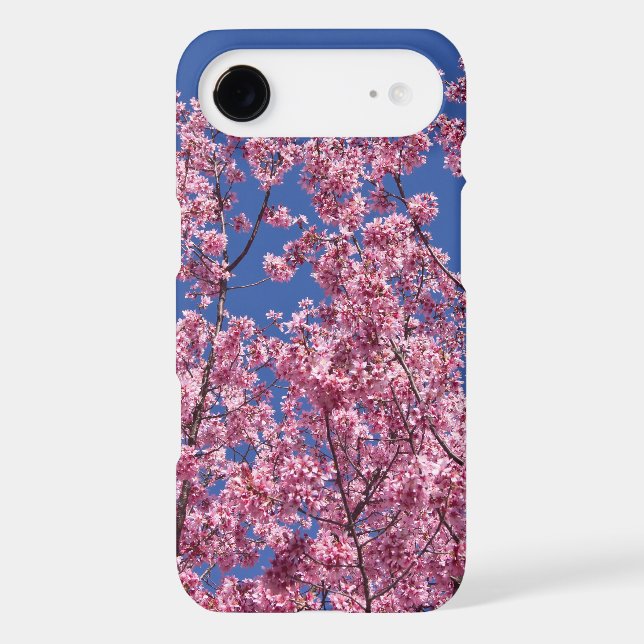 Sakura Cherry Blossoms Into The Blue Case-Mate iPhone Case (Back)