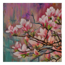 Sakura Cherry Blossoms Oil Painting Acrylic