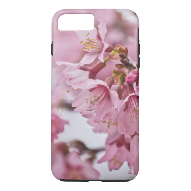 Sakura Cherry Blossoms Pale Pink Case-Mate iPhone Case (Back)