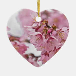 Sakura Cherry Blossoms Pale Pink Ceramic Tree Decoration