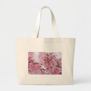 Sakura Cherry Blossoms Pale Pink Large Tote Bag