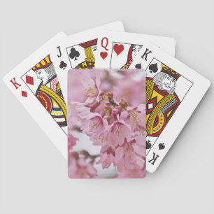 Sakura Cherry Blossoms Pale Pink Playing Cards