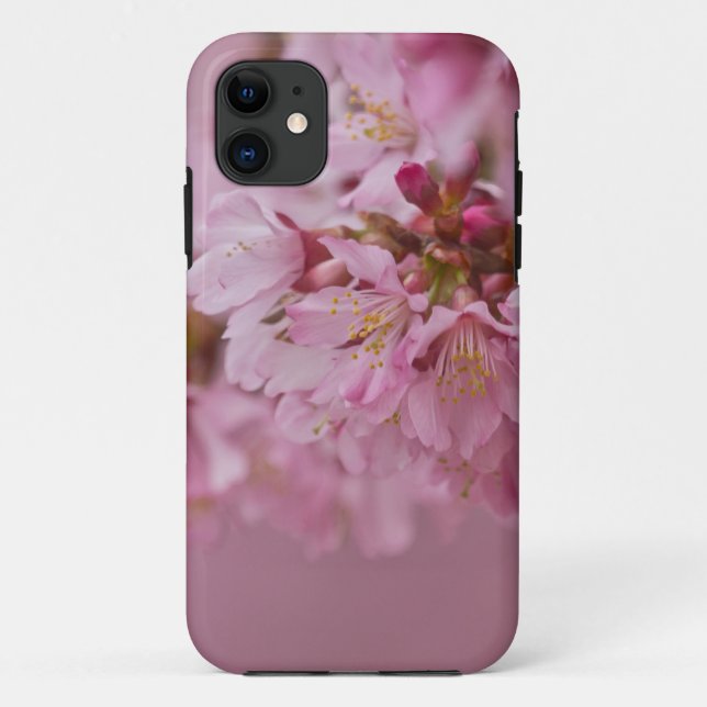 Sakura Cherry Blossoms Pale Pink Reflections Case-Mate iPhone Case (Back)