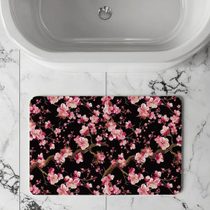 Sakura Chery Blosom Pattern Bath Mat