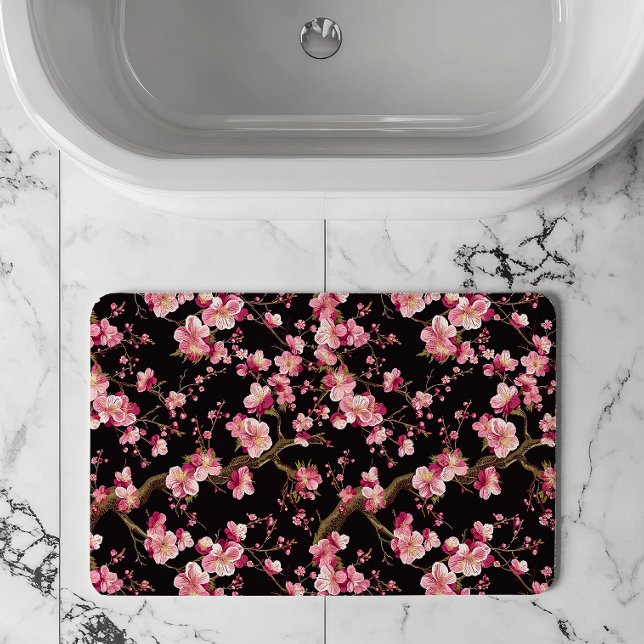 Sakura Chery Blosom Pattern  Bath Mat (Creator Uploaded)