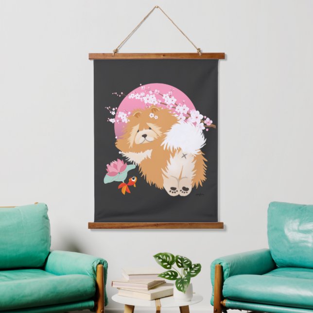 SAKURA - Chow -Hanging tapestry (Living Room)