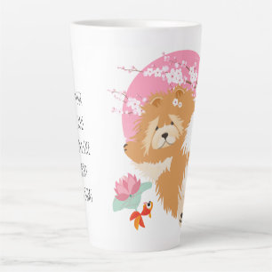 SAKURA - Chow - Latte Mug with text customise
