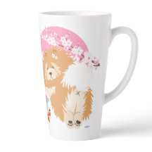 SAKURA - Chow - Latte Mug with text customise