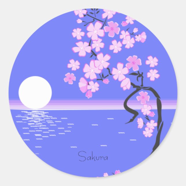 Sakura Classic Round Sticker (Front)