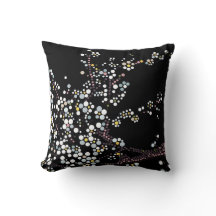 Sakura Dot Art Designer Pillow