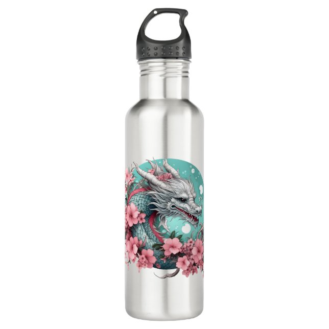 Sakura Dragon 710 Ml Water Bottle (Front)