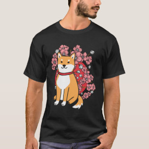 Sakura Flower Japanese Shiba Inu Cherry Blossom T-Shirt