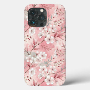 Sakura Flower Pattern Pink  iPhone 13 Pro Case