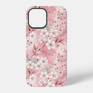 Sakura Flower Pattern Pink iPhone 12 Case