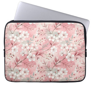 Sakura Flower Pattern Pink Laptop Sleeve