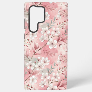 Sakura Flower Pattern Pink Samsung Galaxy Case