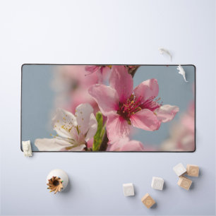 Sakura Flower, Pink Japanese Flower Desk Mat