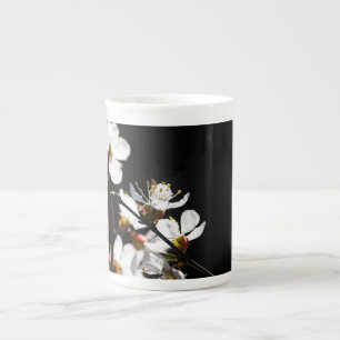 Sakura flowers bone china mug