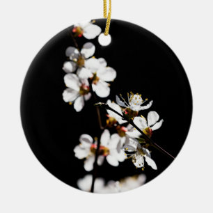 Sakura flowers ceramic ornament