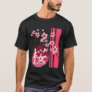 Sakura Flowers Spring Cherry Blossoms Japanese Kan T-Shirt