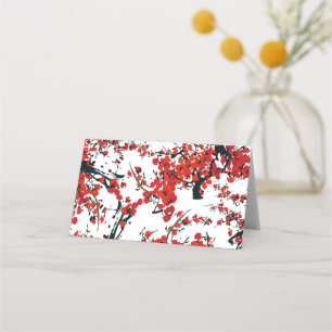 Sakura Folded Place Card