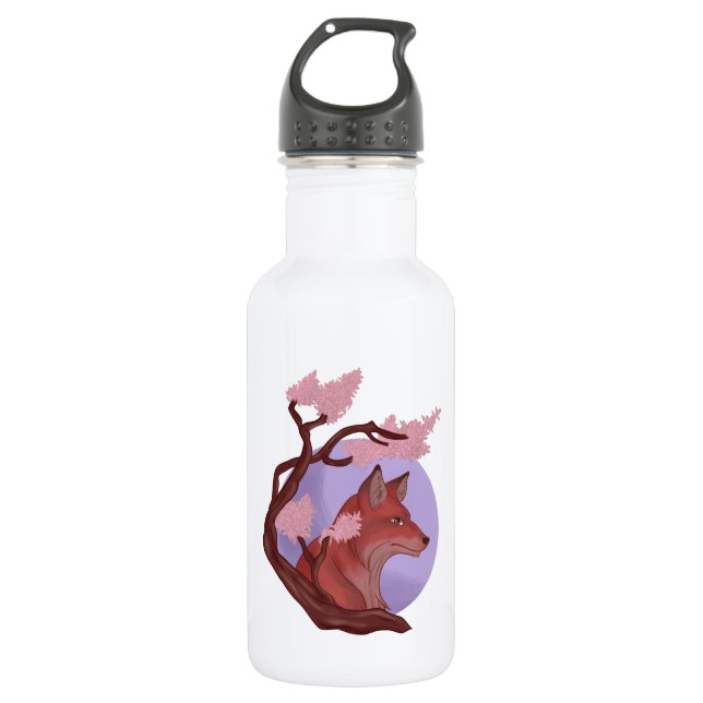 Sakura Fox 532 Ml Water Bottle (Front)