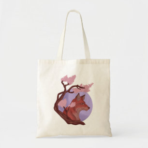 Sakura Fox Tote Bag