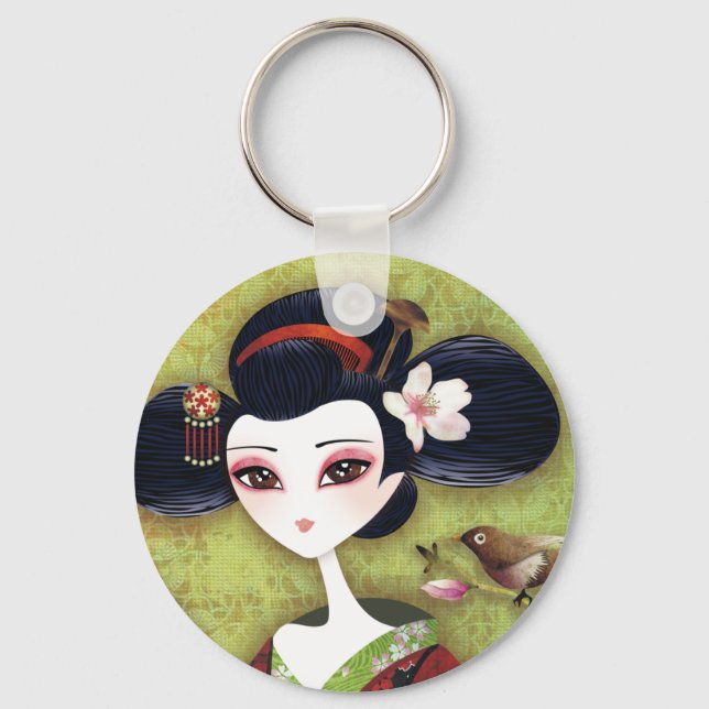 Sakura Girl Key Ring (Front)