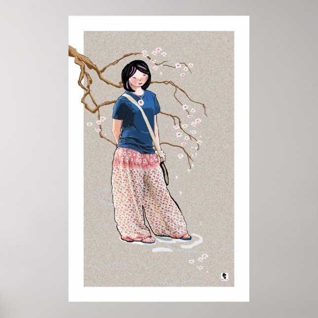 Sakura girl poster (Front)