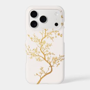 Sakura Gold iPhone Case   Golden Line Art
