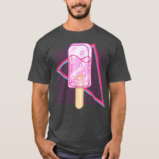 Sakura Ice Drop Popsicle Kawaii Aesthetic Pop Art  T-Shirt