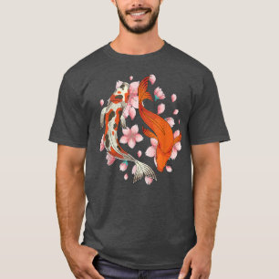Sakura Japan Culture Nishikigoi Cherry Blossom Koi T-Shirt
