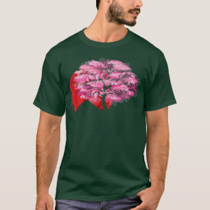 Sakura Japan Flag Cherry Blossom Tree Japanese Art T-Shirt