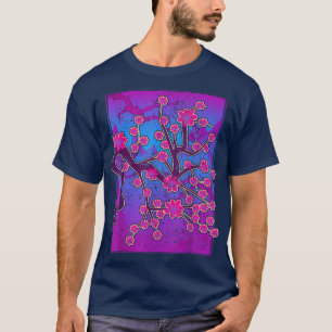 Sakura Japan Pink Flower 90s Art Vaporwave Cherry  T-Shirt