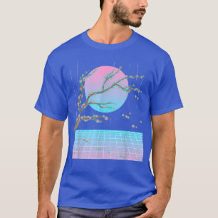 Sakura Japanese Aesthetic Flower Vaporwave Cherry T-Shirt